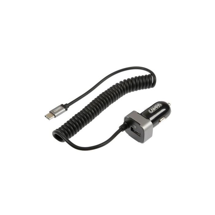  ΑΝΤΑΠΤΟΡΑΣ ΦΟΡΤΙΣΤΗΣ ΑΝΑΠΤΗΡΑ 12/24V 3000mA ΜΕ ΘΥΡΑ USB+ 1 USB TYPE-C ΜΕ ΚΑΛΩΔΙΟ 150cm FAST CHARGE 