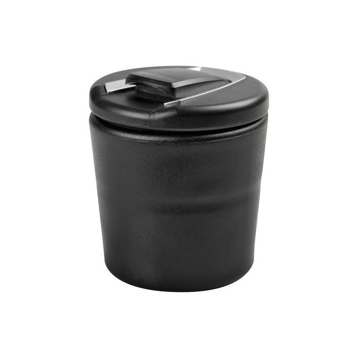  ΣΤΑΧΤΟΔΟΧΕΙΟ-ΤΑΣΑΚΙ-ΠΟΤΗΡΟΘΗΚΗ-ΚΑΛΑΘΑΚΙ ΣΚΟΥΠΙΔΙΩΝ ΜΑΥΡΟ ΜΕ ΦΩΣ ΜΠΛΕ ASH-TRAY 2in1 85x95mm 