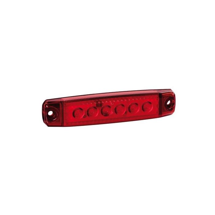  ΦΩΣ ΟΓΚΟΥ 6LED ΚΟΚΚΙΝΟ 12/24V 96mm ΑΔΙΑΒΡΟΧΟ 1ΤΕΜ. 