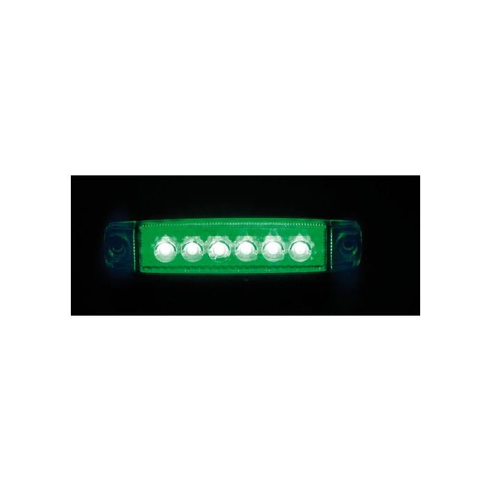  ΦΩΣ ΟΓΚΟΥ 6LED ΠΡΑΣΙΝΟ 12/24V 96mm ΑΔΙΑΒΡΟΧΟ 1ΤΕΜ. 