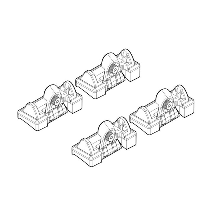 RENAULT CLIO 5D 03/98-09/05 / CLIO STORIA 10/05-01/11 KIT ΑΚΡΑ (ΠΟΔΙΑ) ΓΙΑ ΜΠΑΡΕΣ NORDRIVE 