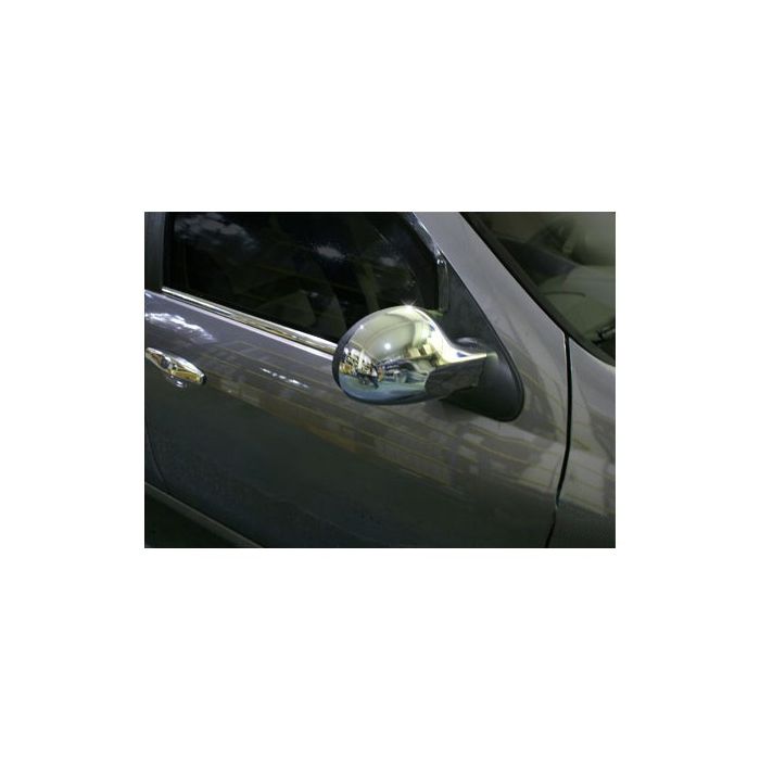 RENAULT TWINGO II HB 2001-2014  /  SYMBOL  / THALIA 2009-2013  ΚΑΠΑΚΙΑ ΚΑΘΡΕΦΤΩΝ ΧΡΩΜΙΟΥ 2 ΤΕΜ. ΠΛΑΣΤΙΚΑ 