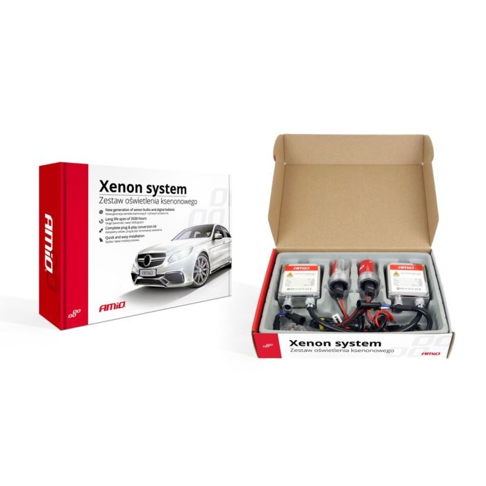  H4-1 6000K 12V KIT XENON 1103 BALLAST 35W (ΜΟΝΗ ΣΚΑΛΑ) AMiO - 1 ΤΕΜ. 
