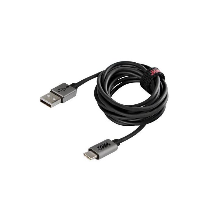  ΚΑΛΩΔΙΟ ΦΟΡΤΙΣΗΣ ΚΑΙ ΣΥΓΧΡΟΝΙΣΜΟΥ USB TYPE C ULTRA SPEED 480MB/S 200cm SILVER LINE 