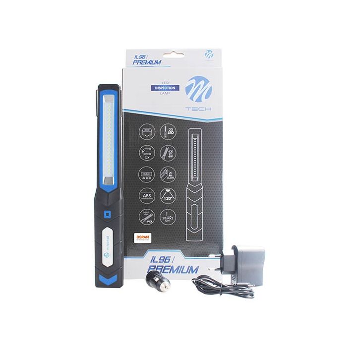  ΦΑΚΟΣ ΕΡΓΑΣΙΑΣ PREMIUM OSRAM 3+20LED 20+400lm 2 ΛΕΙΤΟΥΡΓΙΩΝ 280x40x20mm 