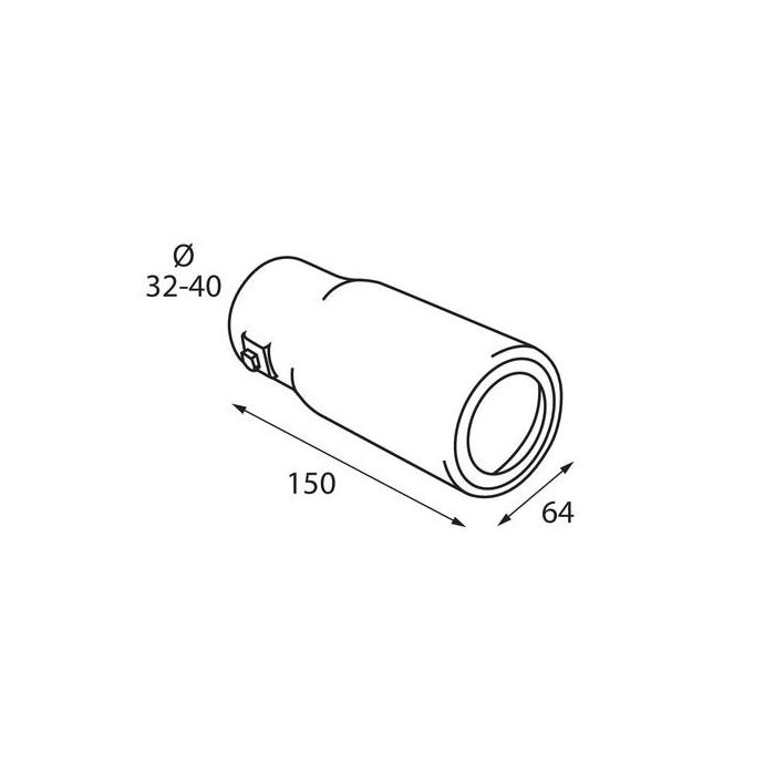  ΑΚΡΟ ΕΞΑΤΜΙΣΗΣ TS-52 Φ 32-40mm 