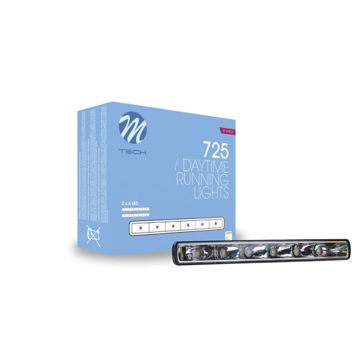 ΠΡΟΣΘΕΤΟ DAYTIME DRL LD725SE 12V - OSRAM - ΔΙΕΘΝΕΣ ΜΕ 6HP LED - 180 Χ 36 Χ 21mm - 2 ΤΕΜ. M-TECH 