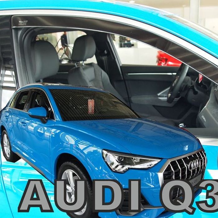  AUDI Q3 5D 2018+ ΖΕΥΓΑΡΙ ΑΝΕΜΟΘΡΑΥΣΤΕΣ ΑΠΟ ΕΥΚΑΜΠΤΟ ΦΙΜΕ ΠΛΑΣΤΙΚΟ HEKO - 2 ΤΕΜ. 