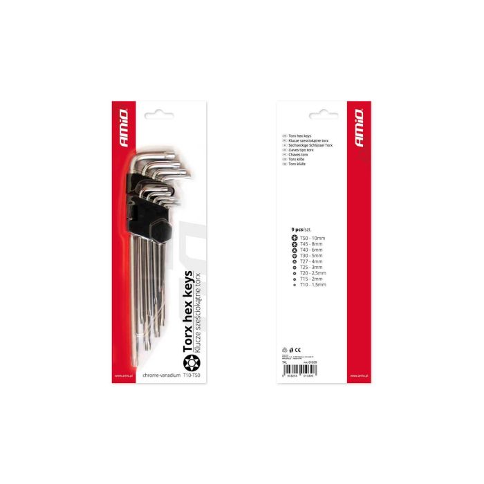  ΑΛΕΝ TORX ΜΑΚΡΥΑ 230mm TKL AMiO - 9 ΤΕΜ. 