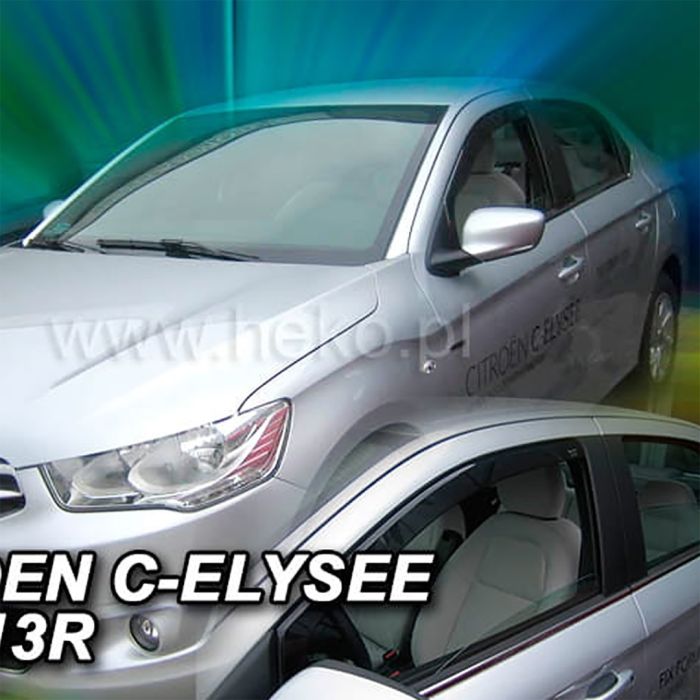  CITROEN C-ELYSEE 4D 2013+ ΖΕΥΓΑΡΙ ΑΝΕΜΟΘΡΑΥΣΤΕΣ ΑΠΟ ΕΥΚΑΜΠΤΟ ΦΙΜΕ ΠΛΑΣΤΙΚΟ HEKO - 2 ΤΕΜ. 