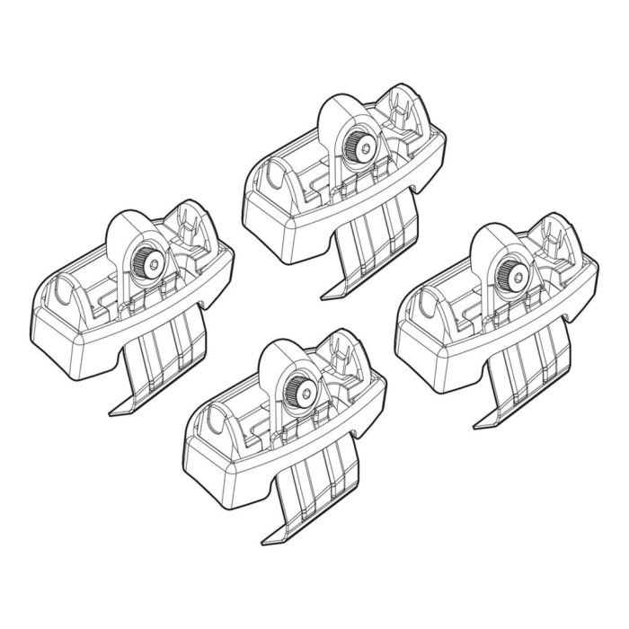  FIAT 500X 11/14+ KIT ΑΚΡΑ (ΠΟΔΙΑ) ΓΙΑ ΜΠΑΡΕΣ NORDRIVE 