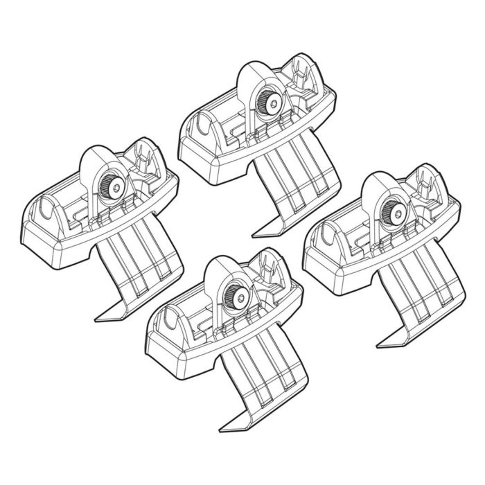  RENAULT TWINGO/TWIGO OPENAIR 9/14+ KIT ΑΚΡΑ (ΠΟΔΙΑ) ΓΙΑ ΜΠΑΡΕΣ NORDRIVE 