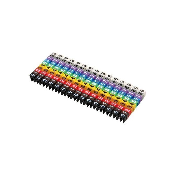  ΚΛΙΠ PIN ΑΡΙΘΜΙΣΗΣ ΚΑΛΩΔΙΩΝ 4mm ΑΠΟ 0 ΕΩΣ 9 100ΤΕΜ. 