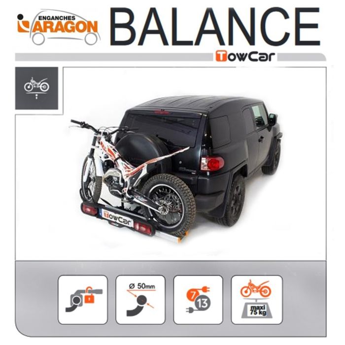  ΒΑΣΗ ΜΕΤΑΦΟΡΑΣ ΜΟΤΟΣΥΚΛΕΤΑΣ ΚΟΤΣΑΔΟΡΟΥ TOWCAR BALANCE (ΜΑΥΡΟ) 