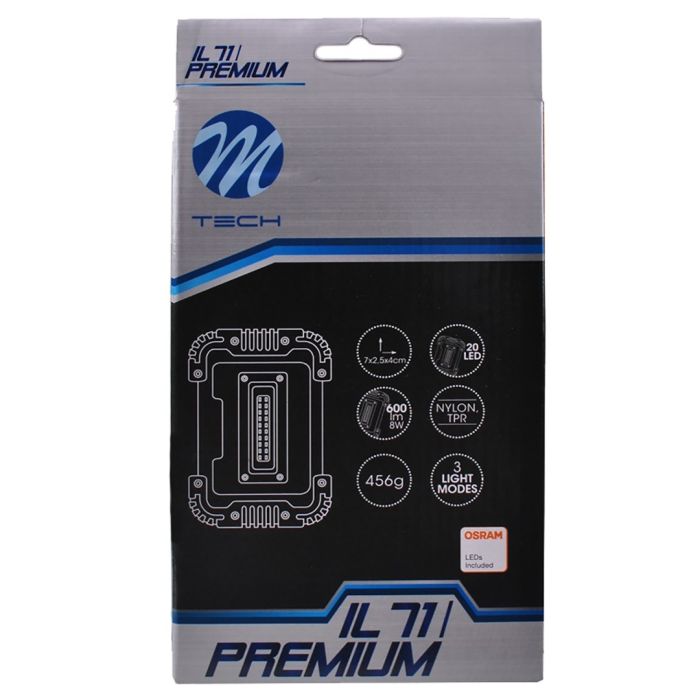  ΦΑΚΟΣ ΕΡΓΑΣΙΑΣ OSRAM 20LED 600lm 3 ΛΕΙΤΟΥΡΓΙΩΝ 170x130x40mm M-TECH 