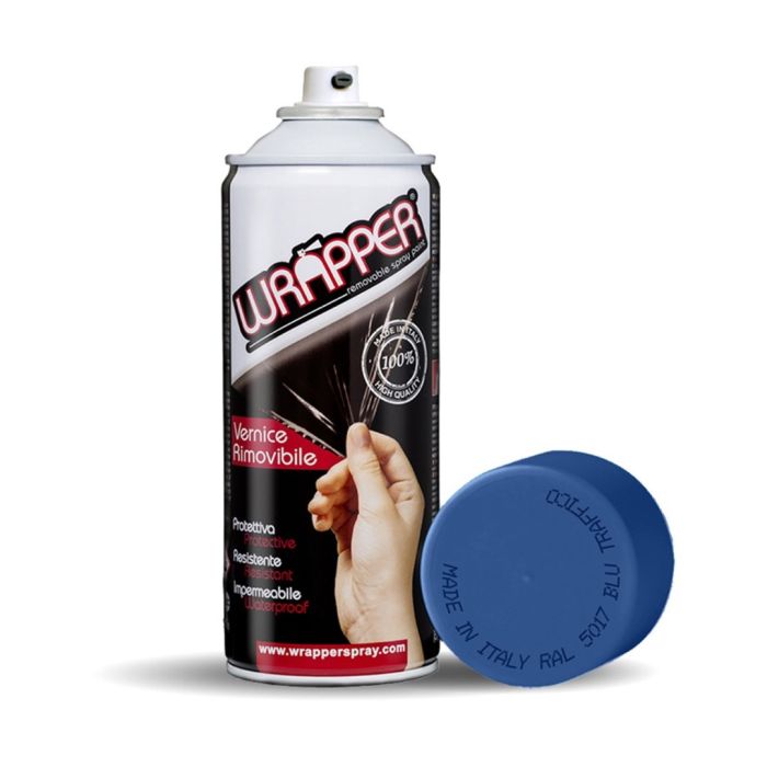  ΠΡΟΣΤΑΤΕΥΤΙΚΟ ΦΙΛΜ ΣΕ ΣΠΡΕΙ WRAPPER RAL 5017 TRAFFIC BLUE 400 ml (ΜΠΛΕ) 