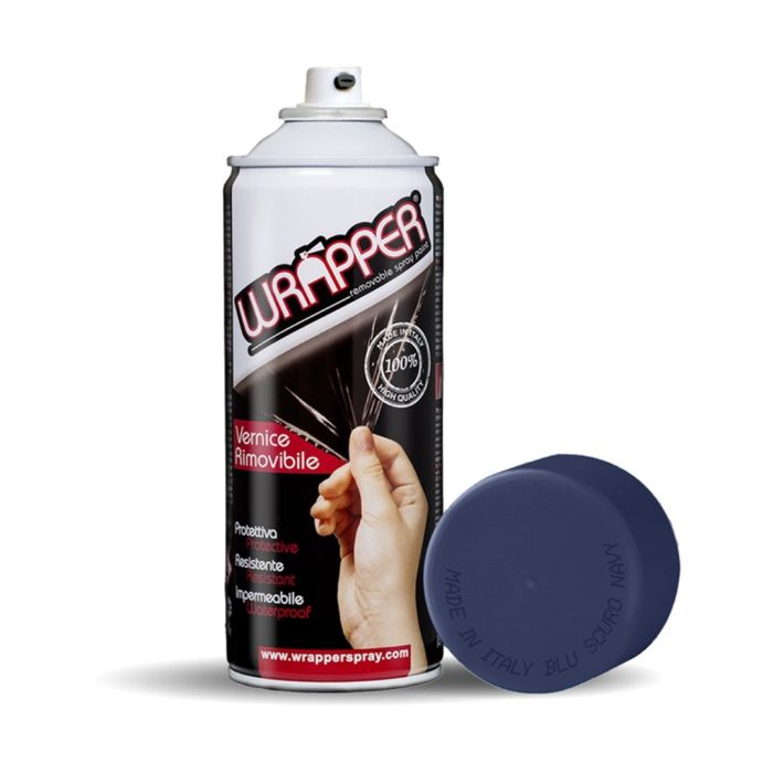  ΠΡΟΣΤΑΤΕΥΤΙΚΟ ΦΙΛΜ ΣΕ ΣΠΡΕΙ WRAPPER SPECIAL COLOUR NAVY DARK BLUE 400 ml (ΜΠΛΕ ΣΚΟΥΡΟ) 