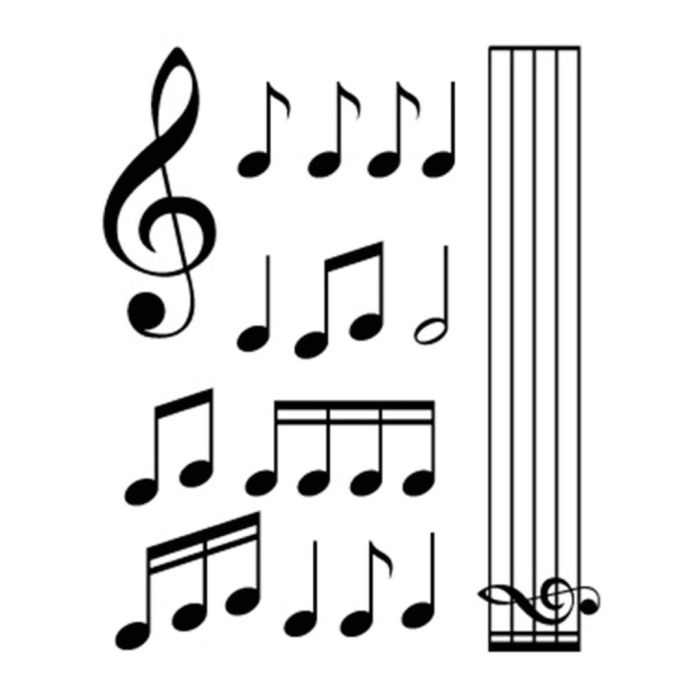  ΑΥΤΟΚΟΛΛΗΤΑ ΝΟΤΕΣ MUSIC (ΦΥΛΛΟ 12 Χ 10 cm) - 15 ΤΕΜ. 