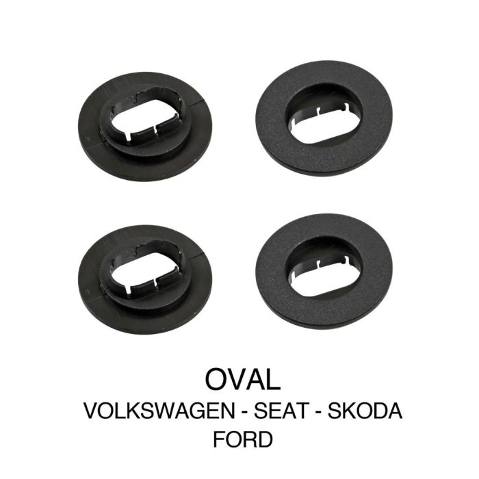  VOLKSWAGEN/SEAT/SKODA/FORD ΚΟΥΜΠΩΜΑΤΑ ΚΛΙΠΣ ΓΙΑ ΠΑΤΑΚΙΑ (ΟΒΑΛ) - 4 ΤΕΜ. 