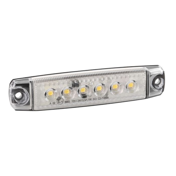  ΦΩΣ ΟΓΚΟΥ 6LED ΛΕΥΚΟ SMD 12/24V 96mm 20ΤΕΜ. 