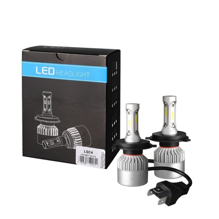  H4 LED SET C6 9-32V 6.500K 10.000lm 4 X 10W ΛΑΜΠΑ ΜΕ COB EPISTAR 1021 LED ΚΑΙ ΑΝΕΜΙΣΤΗΡΑΚΙ M-TECH - 2 ΤΕΜ. 