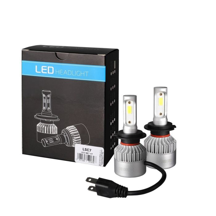  H7 LED SET C6 9-32V 6.500K 10.000lm 4 X 10W ΛΑΜΠΑ ΜΕ COB EPISTAR 1021 LED ΚΑΙ ΑΝΕΜΙΣΤΗΡΑΚΙ M-TECH - 2 ΤΕΜ. 