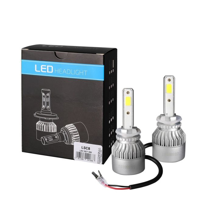  H27 880 LED SET C6 9-32V 6.500K 10.000lm 4 X 10W ΛΑΜΠΑ ΜΕ COB EPISTAR 1021 LED ΚΑΙ ΑΝΕΜΙΣΤΗΡΑΚΙ M-TECH - 2 ΤΕΜ. 