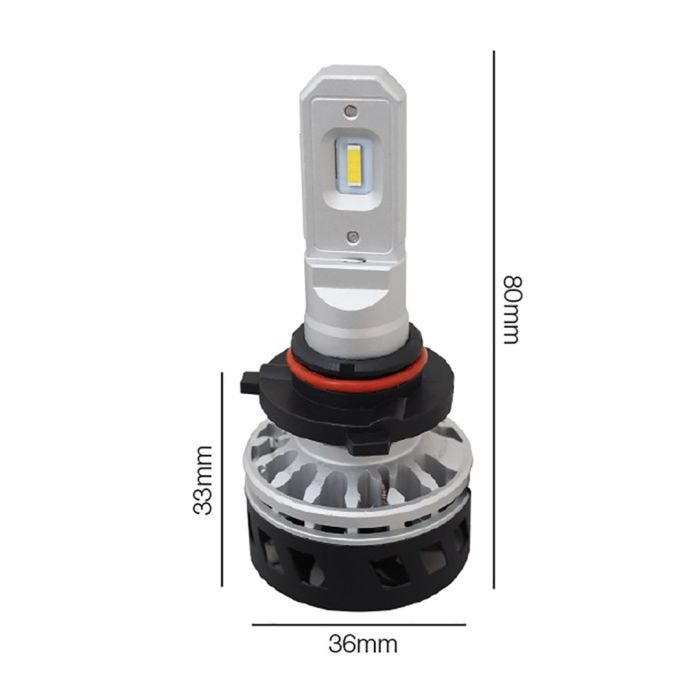  HIR2 9-36V 5.000K 5000lm 25W MATRIX LED KIT (ΜΕ ΨΥΚΤΡΑ ΑΝΕΜΙΣΤΗΡΑΚΙ) 2ΤΕΜ. 