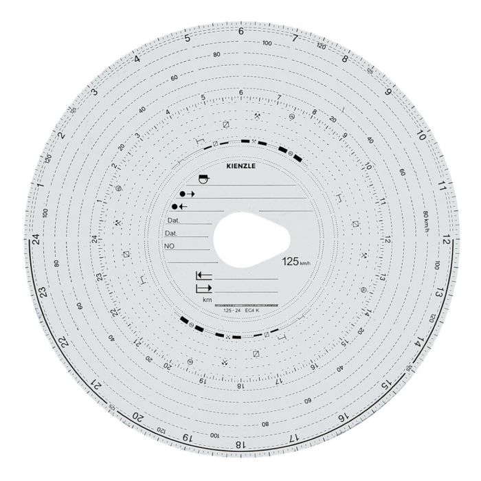  ΤΑΧΟΓΡΑΦΟΙ KIENZLE VDO 125km/h 100ΤΕΜ 