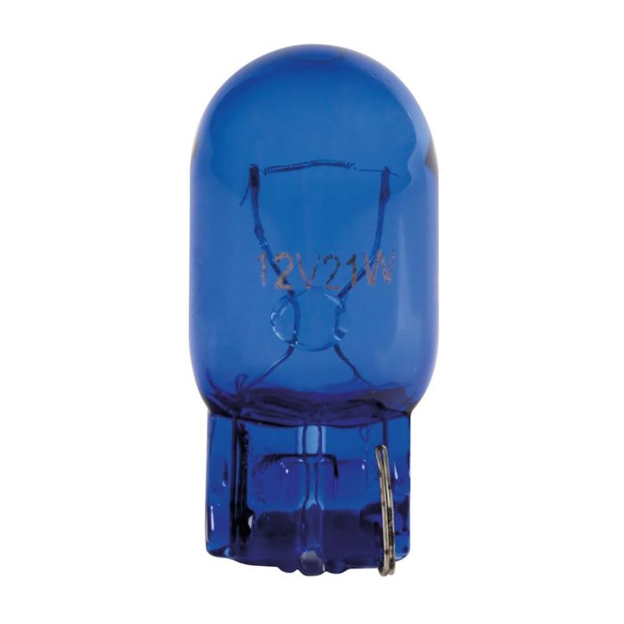  W21W (T20) 12V W3x16d 21W 200lm (ΚΑΡΦΩΤΟ-ΑΚΑΛΥΚΟ) BLUE DYED-GLASS 2ΤΕΜ. BLISTER 