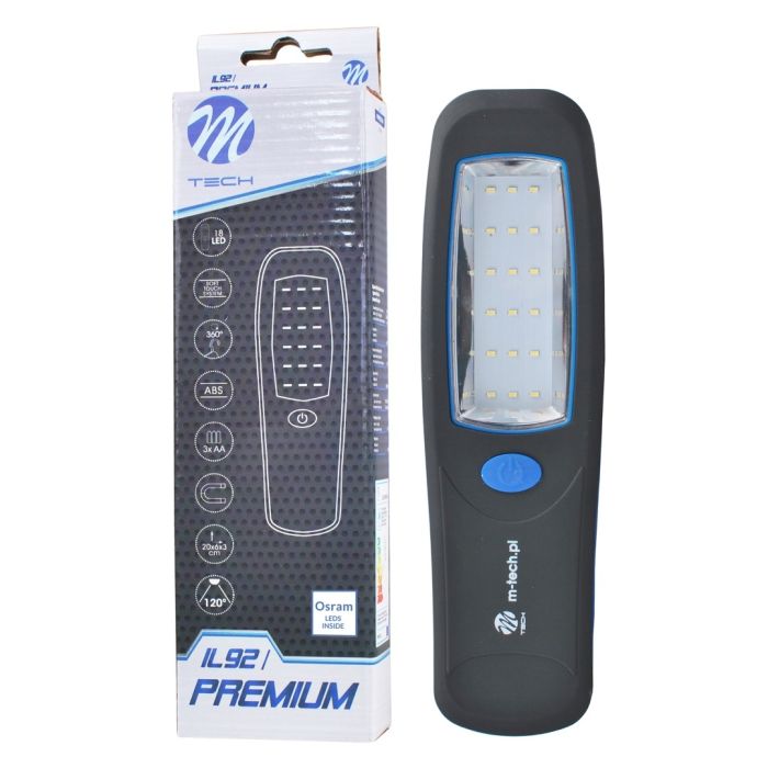  ΦΑΚΟΣ ΕΡΓΑΣΙΑΣ OSRAM 18LED 360lm (ΜΕ ΜΠΑΤΑΡΙΕΣ 3xAA) 200x60x30mm M-TECH 