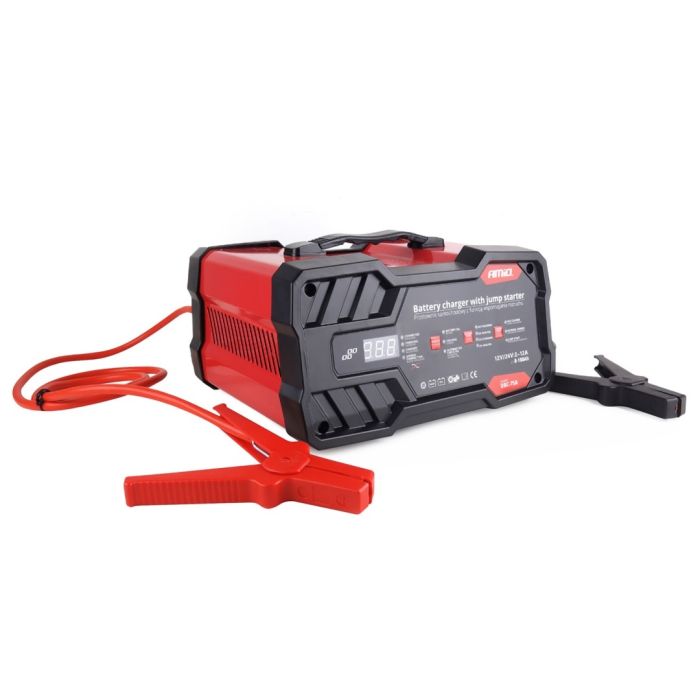  ΕΚΚΙΝΗΤΗΣ/ΦΟΡΤΙΣΤΗΣ ΜΠΑΤΑΡΙΑΣ 12/24V 12A (75Α START ENGINE) ΜΕ TESTER ΚΑΙ ΠΡΟΣΤΑΣΙΑ ΥΠΕΡΦΟΡΤΩΣΗΣ  AMiO – 1 ΤΕΜ. 