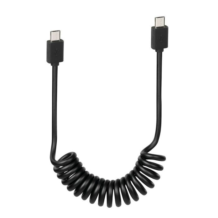  ΚΑΛΩΔΙΟ ΦΟΡΤΙΣΗΣ ΚΙΝΗΤΟΥ E-BIKE SPRING MICRO USB- MICRO USB ΣΠΙΡΑΛ 25-100cm 