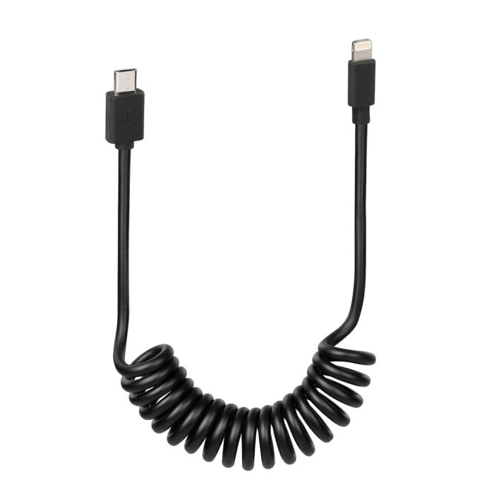  ΚΑΛΩΔΙΟ ΦΟΡΤΙΣΗΣ ΚΙΝΗΤΟΥ E-BIKE SPRING MICRO USB- APPLE 8 PIN ΣΠΙΡΑΛ 25-100cm 
