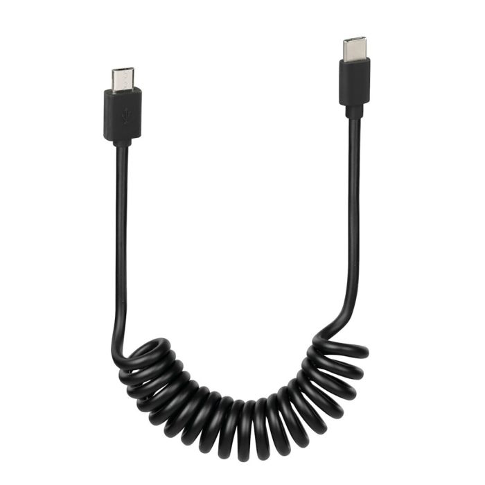  ΚΑΛΩΔΙΟ ΦΟΡΤΙΣΗΣ E-BIKE SPRING MICRO USB-TYPE-C ΣΠΙΡΑΛ 25-100cm 