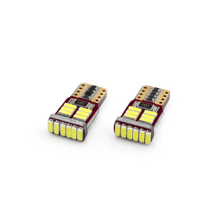  T10 W5W CANBUS 12V 2,2W LED 18xSMD4014 ΛΕΥΚΟ 5600K 12x23mm 2ΤΕΜ. 