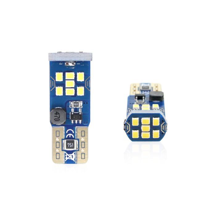  T10 W5W CANBUS 12/24V LED 21xSMD ULTRABRIGHT 2016 ΛΕΥΚΟ 2ΤΕΜ. 
