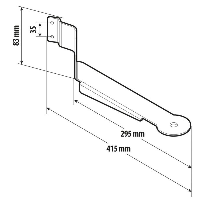  RENAULT T 06/2013+  ΒΑΣΗ ΕΞΩΤΕΡΙΚΗ ΜΕΤΑΛΛΙΚΗ (304) ΓΙΑ ΚΕΡΑΙΑ CB 415mm 