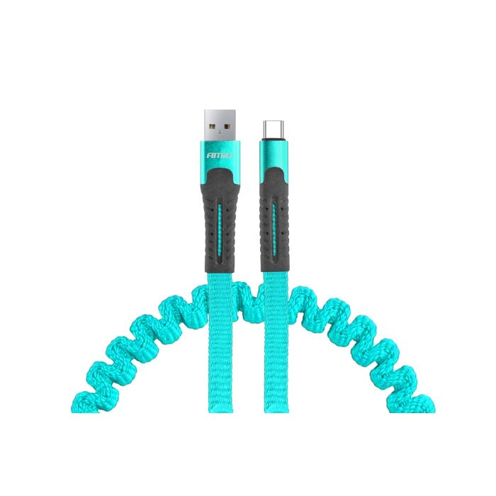  ΚΑΛΩΔΙΟ ΦΟΡΤΙΣΗΣ ΚΑΙ ΣΥΓΧΡΟΝΙΣΜΟΥ ΣΠΙΡΑΛ USB ΓΙΑ USB TYPE C 120cm FullLINK UC-14 AMIO 