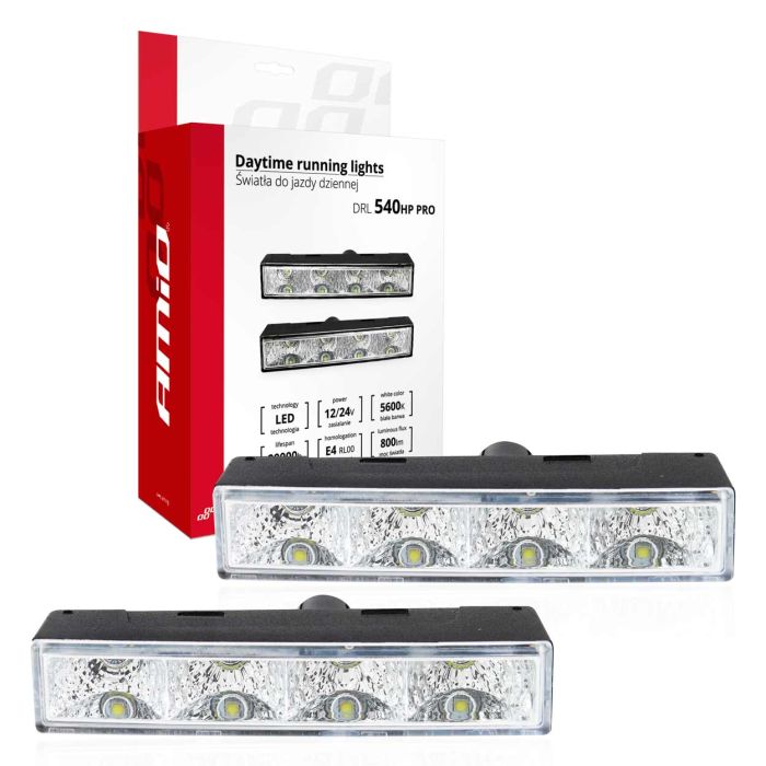 ΦΩΤΑ ΗΜΕΡΑΣ DRL 540HP PRO 12/24V 6W 4xSMD LED 800lm 125x24x50&gt;30mm 2ΤΕΜ 