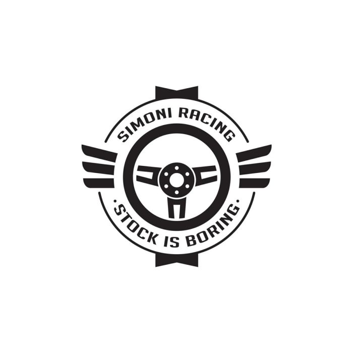  ΑΥΤΟΚΟΛΛΗΤΟ &quot;STOCK IS BORING'' 63mm  SIMONI RACING - 1 TEM. 