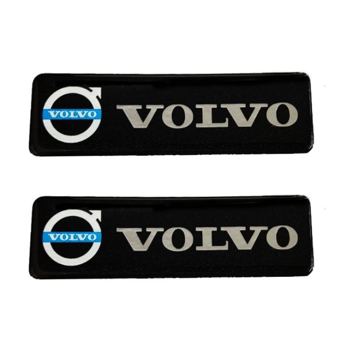 VOLVO ΣΗΜΑΤΑ ΒΙΔΩΤΑ 10 Χ 3 cm ΕΠΟΞΕΙΔΙΚΗΣ ΡΥΤΙΝΗΣ (ΥΓΡΟ ΓΥΑΛΙ) ΣΕ ΜΑΥΡΟ/ΧΡΩΜΙΟ/ΜΠΛΕ ΓΙΑ ΠΑΤΑΚΙΑ - 2 ΤΕΜ. 