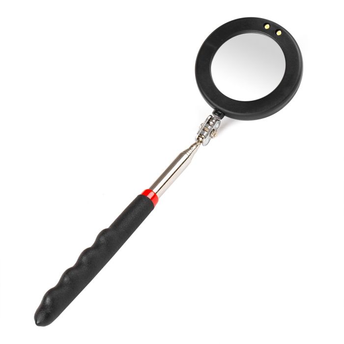  ΚΑΘΡΕΠΤΗΣ ΧΕΙΡΟΣ ΤΗΛΕΣΚΟΠΙΚΟΣ 50mm 28-87cm 360 ΜΟΙΡΕΣ ΜΕ ΦΩΣ LED AMIO - 1 ΤΕΜ. 
