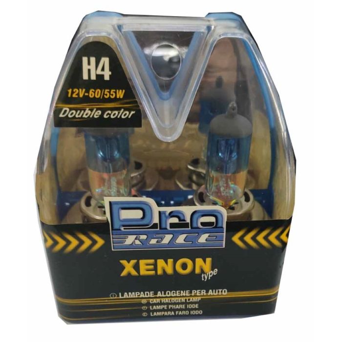  H4 12V 60/55W P43t RAINBOW BLUΕ ΤΥΠΟΥ XENON PRO-RACE -  2 ΤΕΜ. 