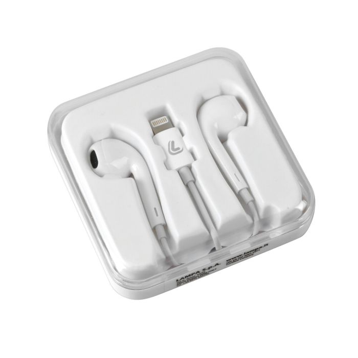  ΑΚΟΥΣΤΙΚΑ BLUETOOTH ΜΕ ΜΙΚΡΟΦΩΝΟ ΚΑΙ ΚΑΛΩΔΙΟ 120cm ΓΙΑ APPLE (8PIN) ΛΕΥΚΑ LAMPA - 1 TEM. 