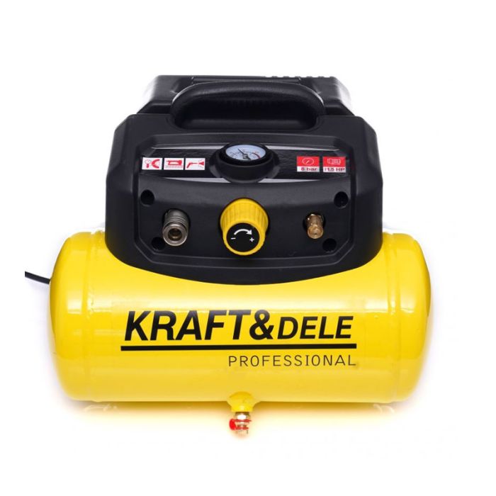  Αεροσυμπιεστής Χωρίς Λάδι 6 Lt 1.2 kW Kraft&amp;Dele KD-1415 