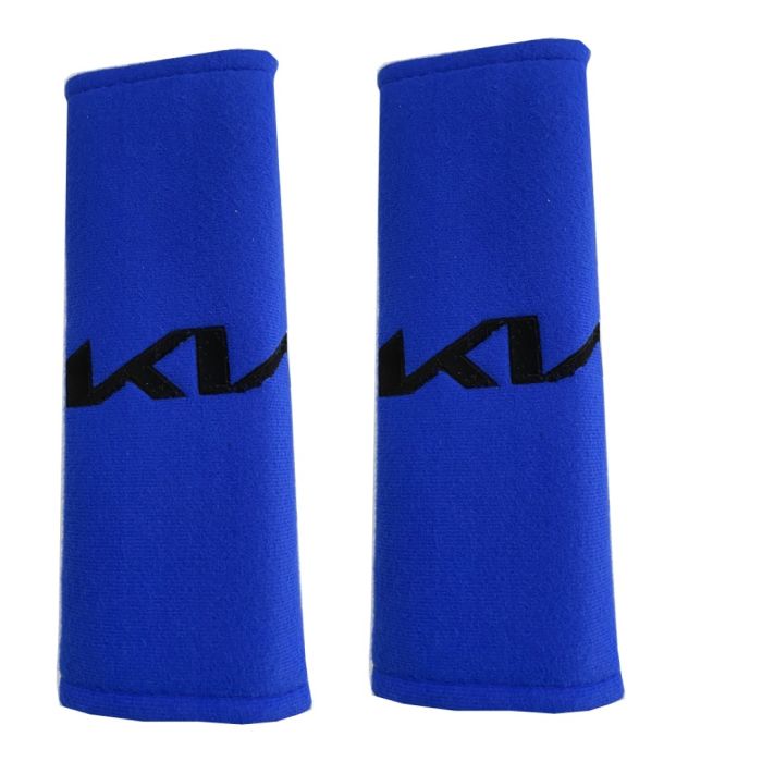  ΚΙΑ ​ΜΑΞΙΛΑΡΑΚΙΑ ΓΙΑ ΖΩΝΗ ΑΣΦΑΛΕΙΑΣ 21 X 7,5 cm ΣΕ ΜΠΛΕ ΧΡΩΜΑ ΜΕ ΜΑΥΡΟ LOGO - 2 ΤΕΜ. 