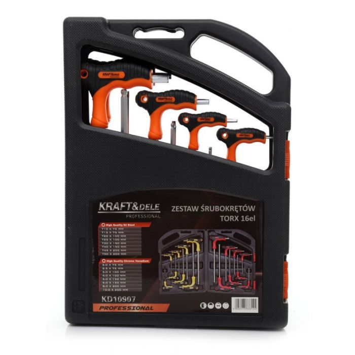  Σετ Κατσαβίδια 16 τμχ σε Βαλιτσάκι Kraft&amp;Dele KD-10907 