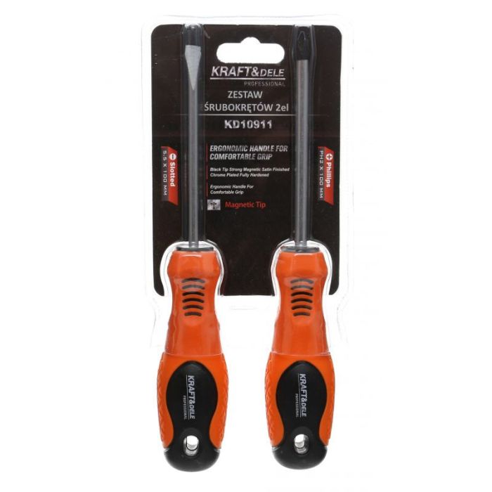  Σετ Μαγνητικά Κατσαβίδια 2 τμχ Kraft&amp;Dele KD-10911 