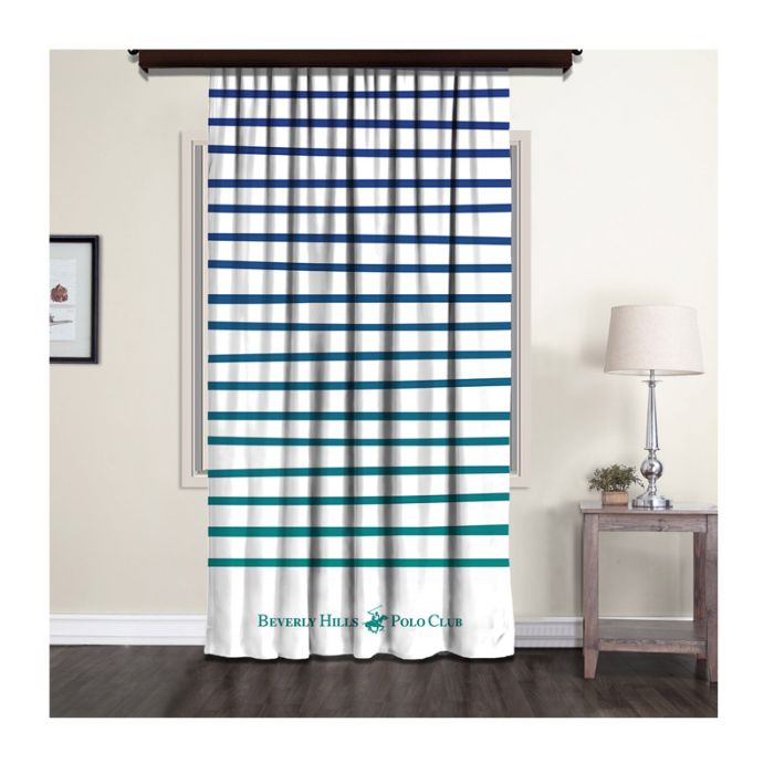 Κουρτίνα με Τρουκς 140 x 260 cm Χρώματος Λευκό Beverly Hills Polo Club 176BHP8808 